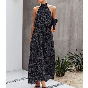 NWT-Polka Dot Maxi Dress